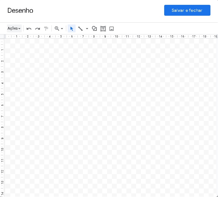 Como criar desenhos no Google Docs